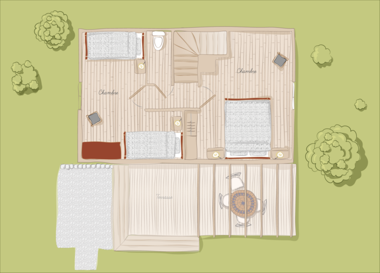 Chalet en bois confortable avec deux chambres, terrasse et piscine, idéal pour une escapade nature en famille au cœur du Lot